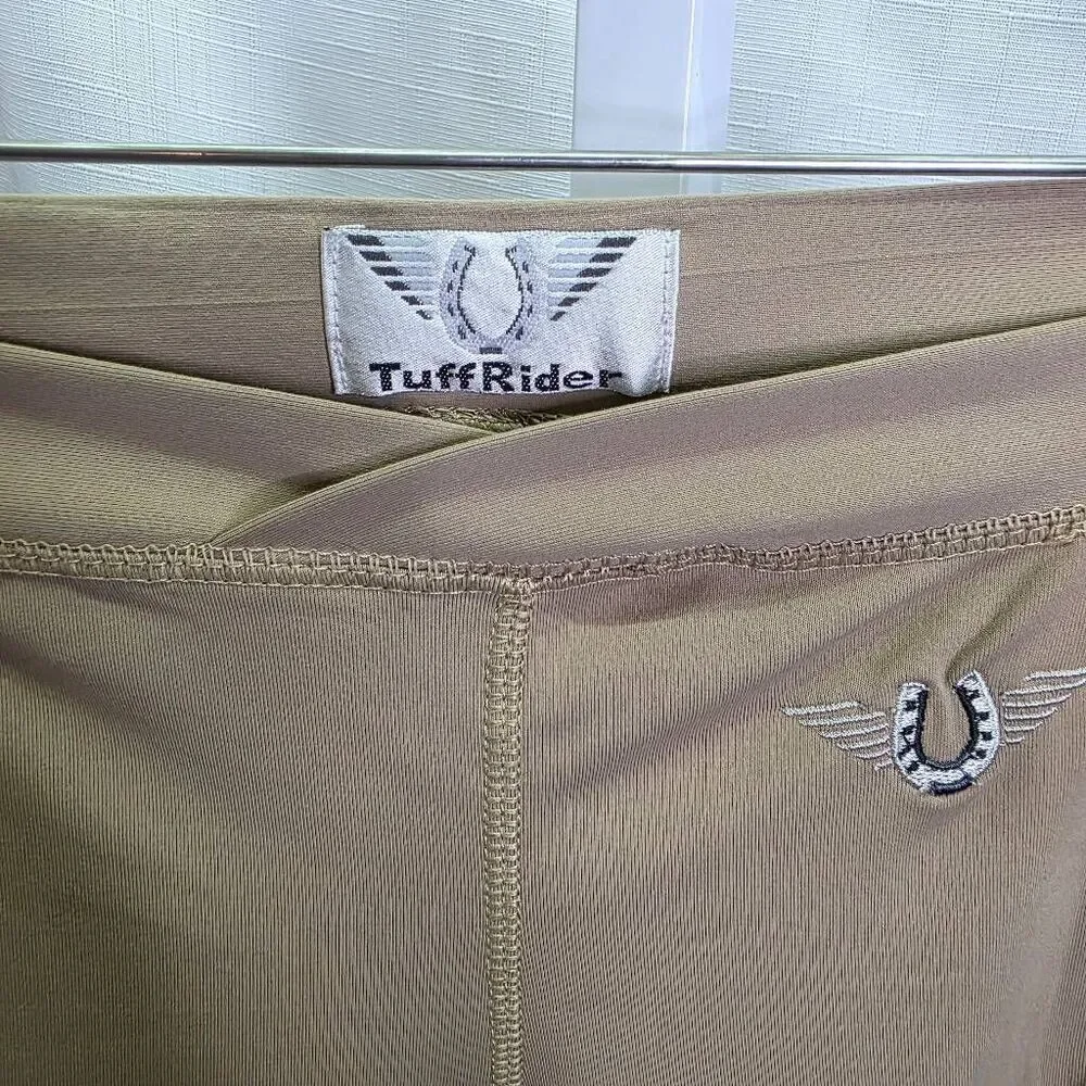 TuffRider Ventilated Schooling Tights in Safari Children's Size XL